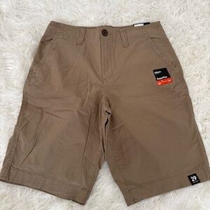 urban pipeline Men's Tan Flat Front Chino Shorts